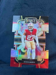 2023 Panini Select J'Ayir Brown Rookie Card (San Francisco 49ers)