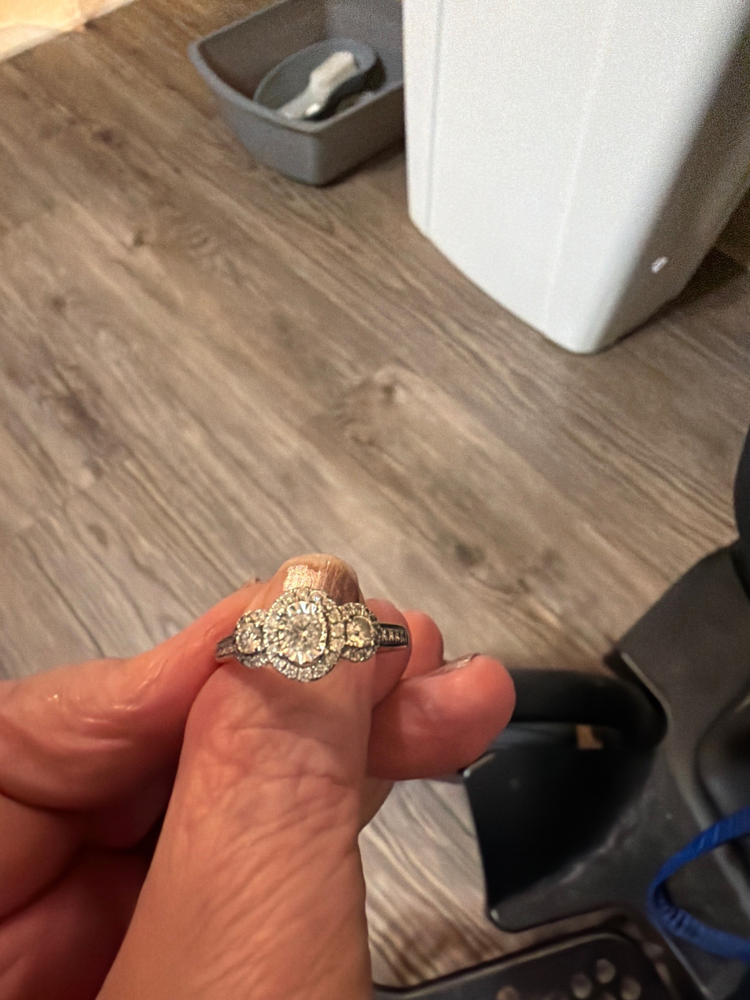 Submitted photo of Multi-stone diamond cluster ring