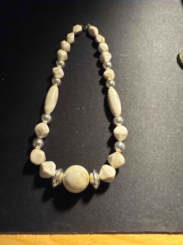 Vintage Mixed Geometric Bead Necklace