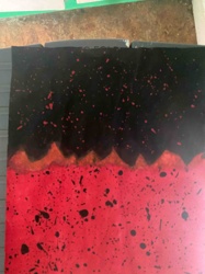 Abstract Red and Black Artwork