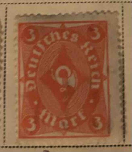 Deutsches Reich 3 Mark Philatelic Stamp - Allied Occupation (Presumed)