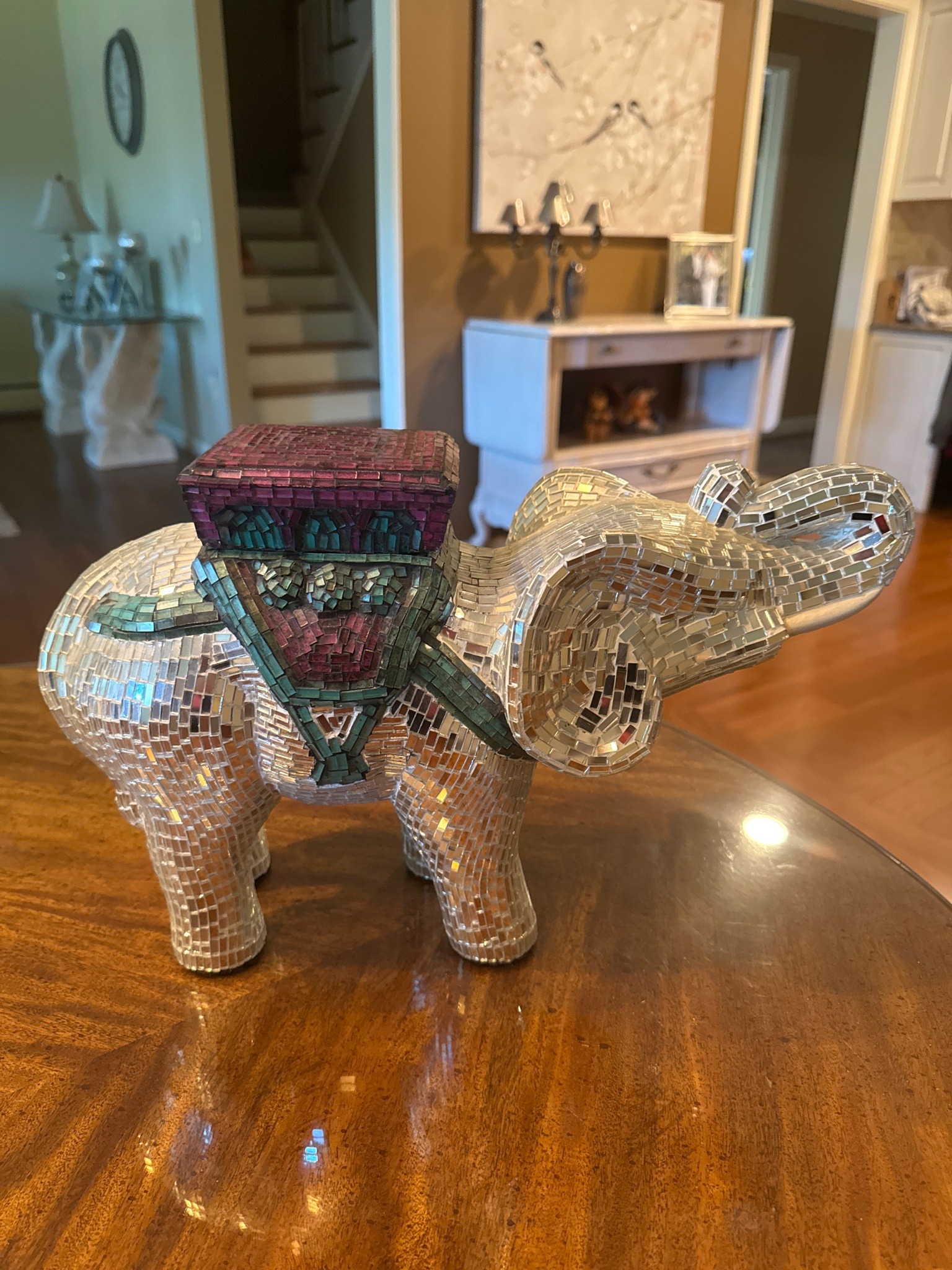 Submitted photo of Decorative mosaic elephant figurine