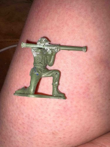 Plastic Army Man with Bazooka