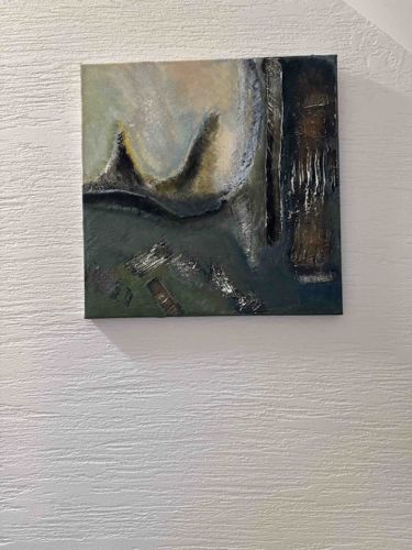 Mixed-Media Abstract Impasto Wall Art