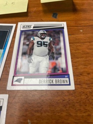 Derrick Brown Score Football Card