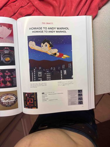 Art Book / Catalog featuring 'Homage to Andy Warhol' with Astro Boy Illustration