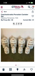 Czechoslovakia Porcelain Canister Set