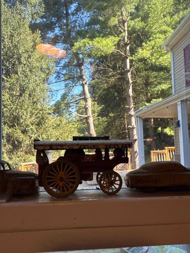 Antique Cast Metal Toy Steam Traction Engine