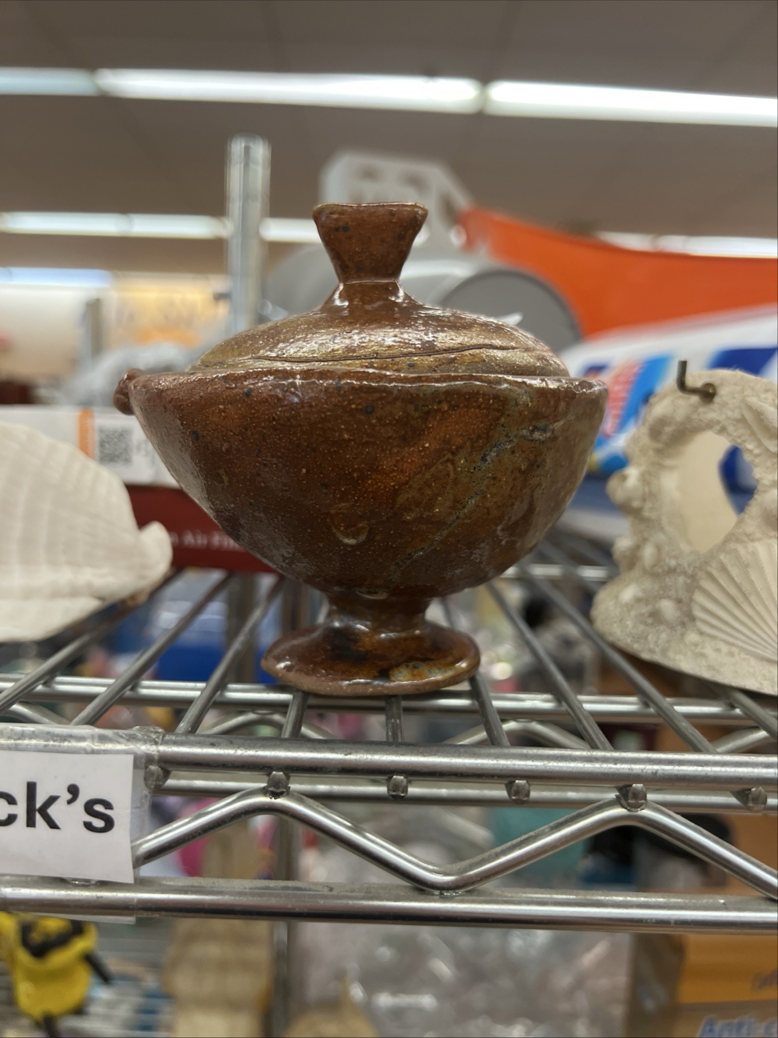Submitted photo of Studio pottery lidded vessel
