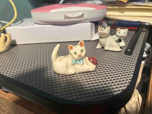 Collection of Ceramic Cat Figurines