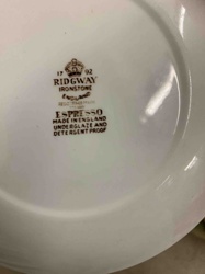 Ridgway Ironstone 'Espresso' Plate