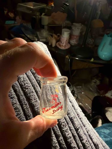 Freeman's Dairy Vintage Miniature Creamer Bottle