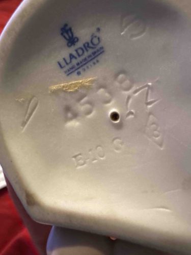 Lladró Porcelain Figurine Base with Authentic Maker's Mark