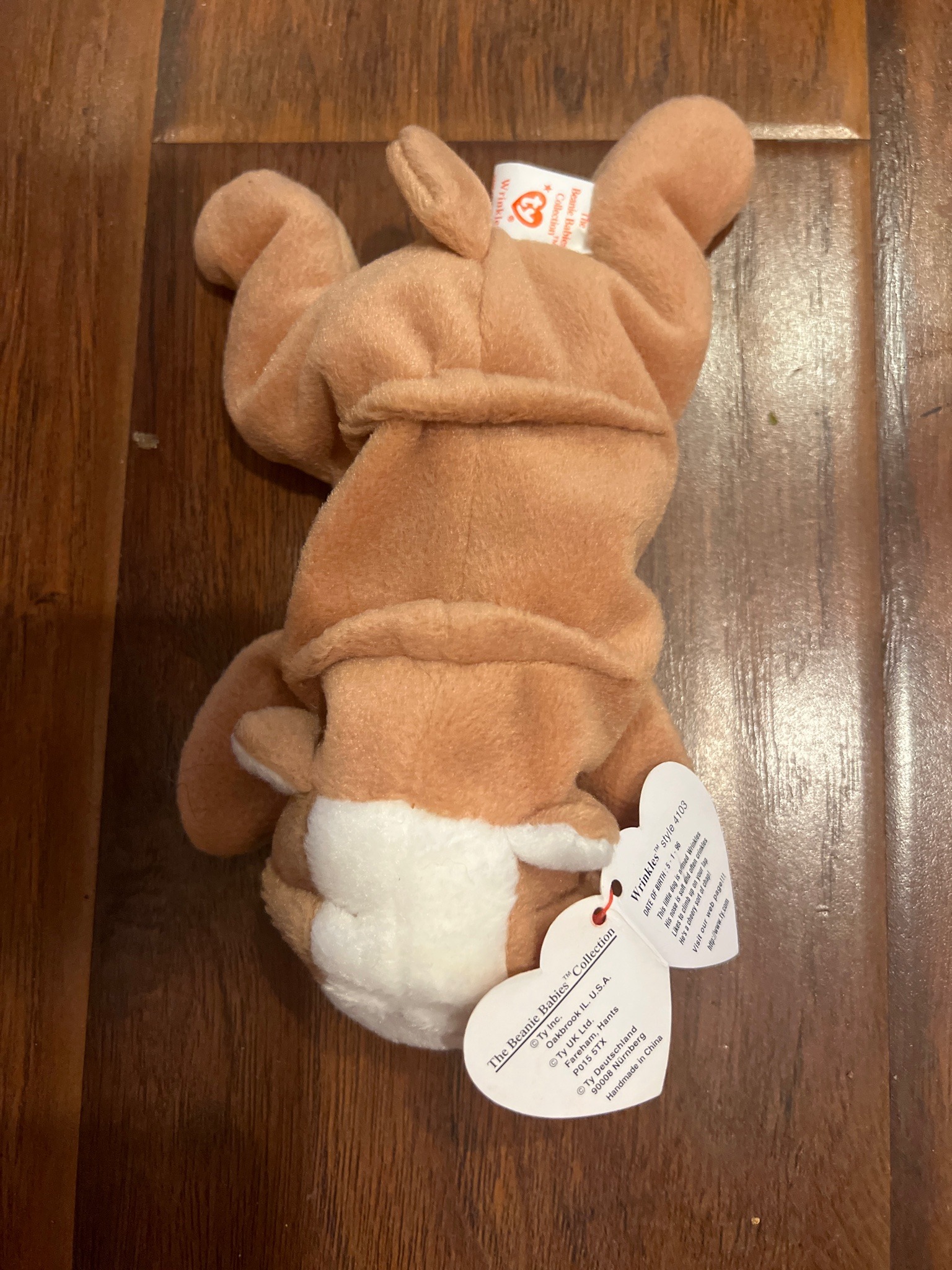 Submitted photo of Ty Beanie Baby 'Wrinkles' (not authenticated)