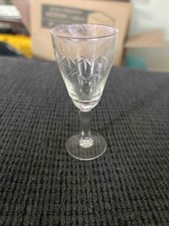 Etched Glass Cordial/Shot Glass