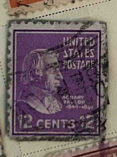 United States 12 Cents Zachary Taylor Postage Stamp
