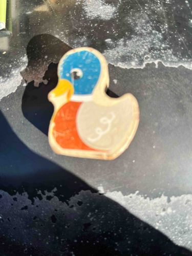 Vintage Wooden Mallard Duck Cutout Toy or Decorative Block