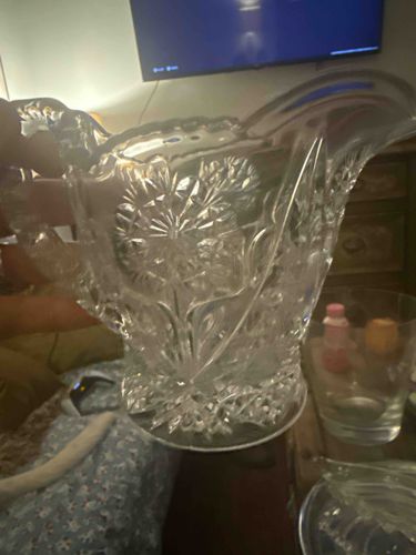 Pressed Glass Creamer or Small Pitcher