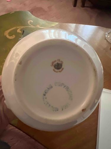 Lefton 'Golden Pheasant' Porcelain Vase