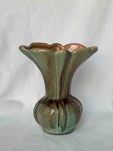 Art Pottery Fluted Tulip Vase