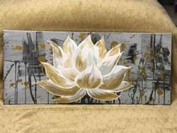 Abstract Lotus Flower Painting
