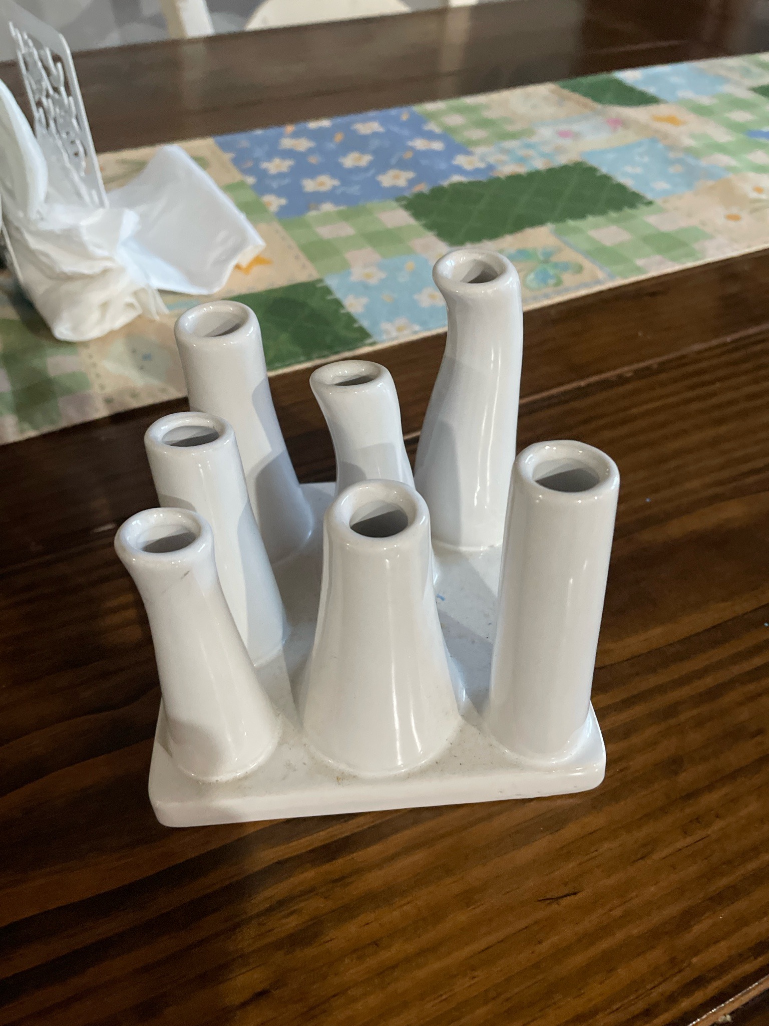 Submitted photo of White Ceramic Tulipiere Flower Holder