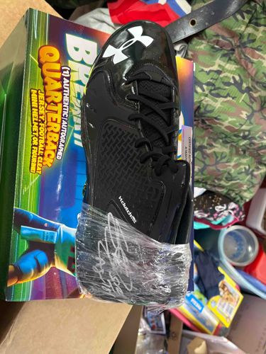 Signed Steve Smith Sr. Under Armour Football Cleat