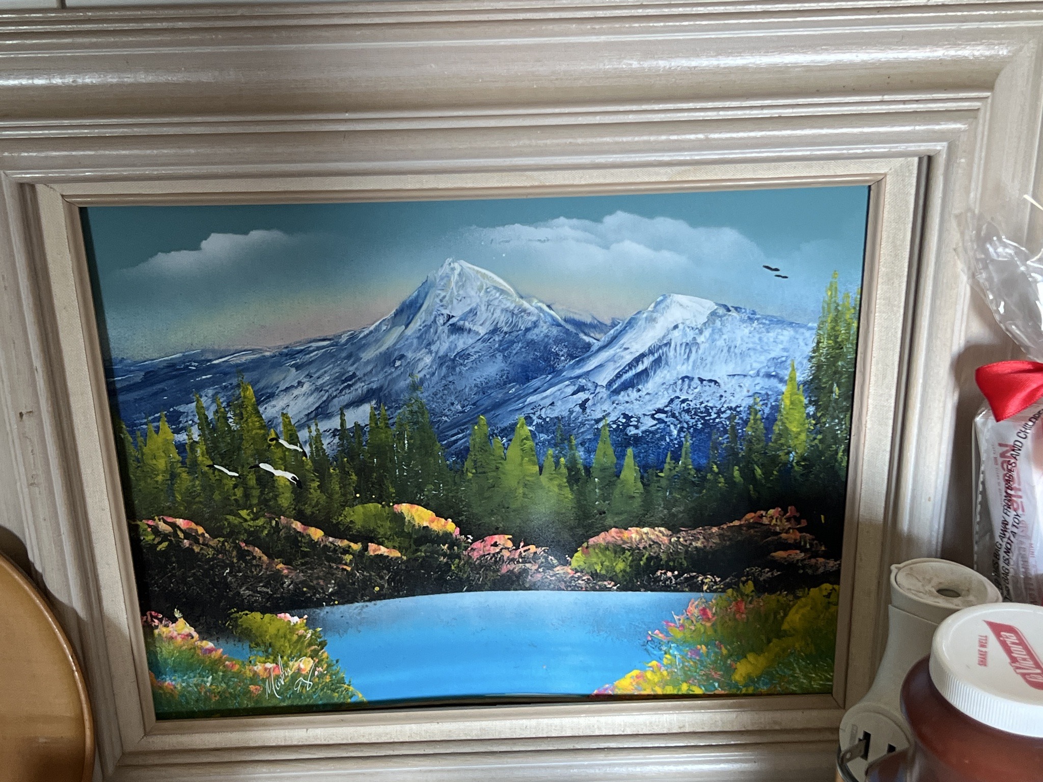 Submitted photo of Landscape painting signed 'Morris '78'