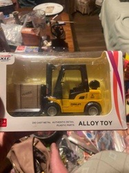 XLC Die-Cast Alloy Toy Forklift with Crate