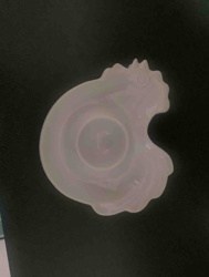 Opalescent Glass Chicken Candy Dish/Holder