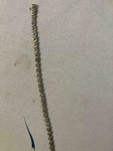 10k Gold and Diamond Tennis Bracelet