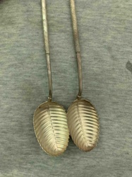 Wm. Rogers Leaf-Shaped Strainer Spoons