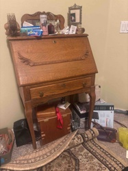 Quarter-Sawn Oak Drop-Front Ladies' Writing Desk