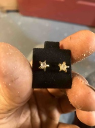 Star Prong Stud Earrings