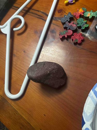 Dark Reddish-Brown River Stone