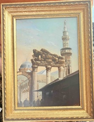 Orientalist Painting titled 'Shiraz' by Germain Leopold Tabar