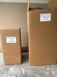 Unopened Cardboard Boxes (Lighting Fixture Components for Pulte Homes)
