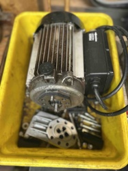 Industrial Electric Motor with Integrated Gear/Shaft