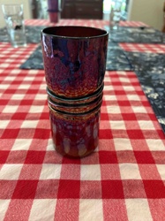 Iridescent Art Glass Tumbler