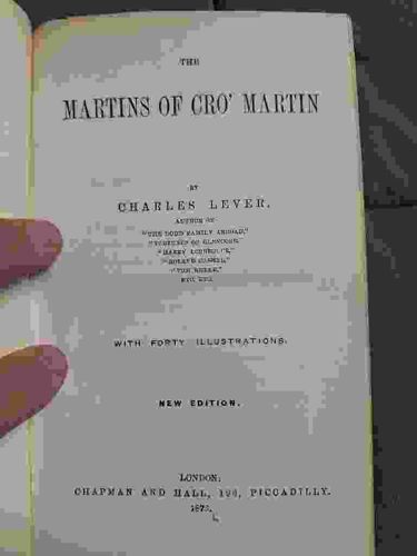 The Martins of Cro' Martin by Charles Lever (1873 Edition)