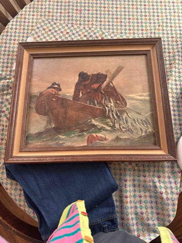 Vintage Art Print: The Herring Net by Winslow Homer