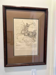 Don Quixote Lithograph/Print (Attributed to Dalí)