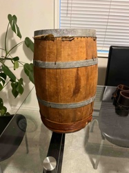 Small Vintage Wooden Barrel