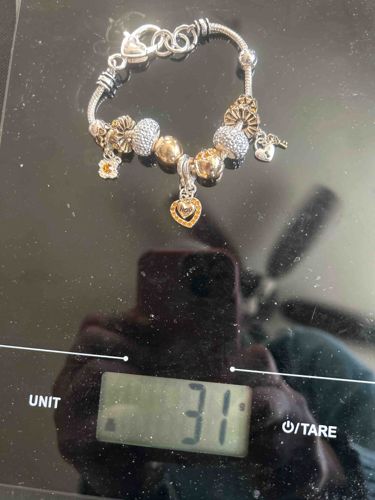 Mixed Metal Charm Bracelet