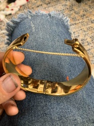 Gold-Toned Bangle Bracelet