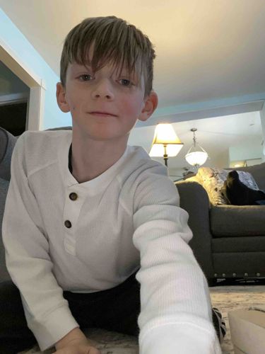 White Waffle-Knit Henley Pullover