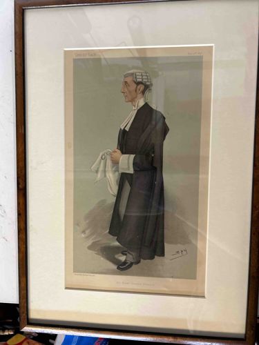 Vanity Fair Caricature Print 'Statesmen No. 597: Judge Francis Henry Jeune' by Spy