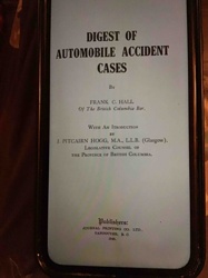 Digest of Automobile Accident Cases by Frank C. Hall, 1945