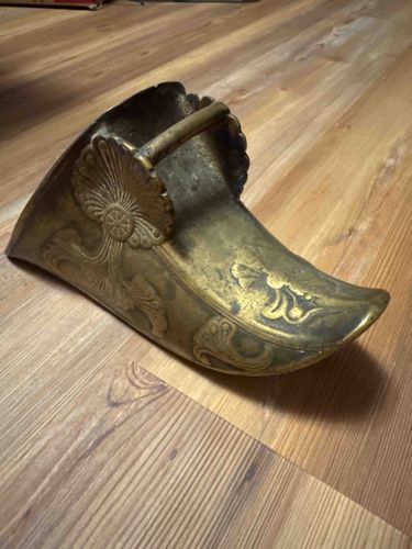 Antique Brass Coal Scuttle or Shovel