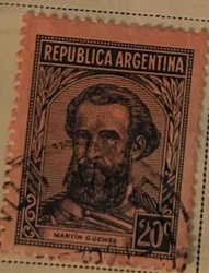 Martín Güemes 20c Postage Stamp